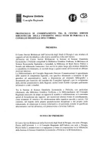 Protocollo di coordinamento Protocollo di coordinamento