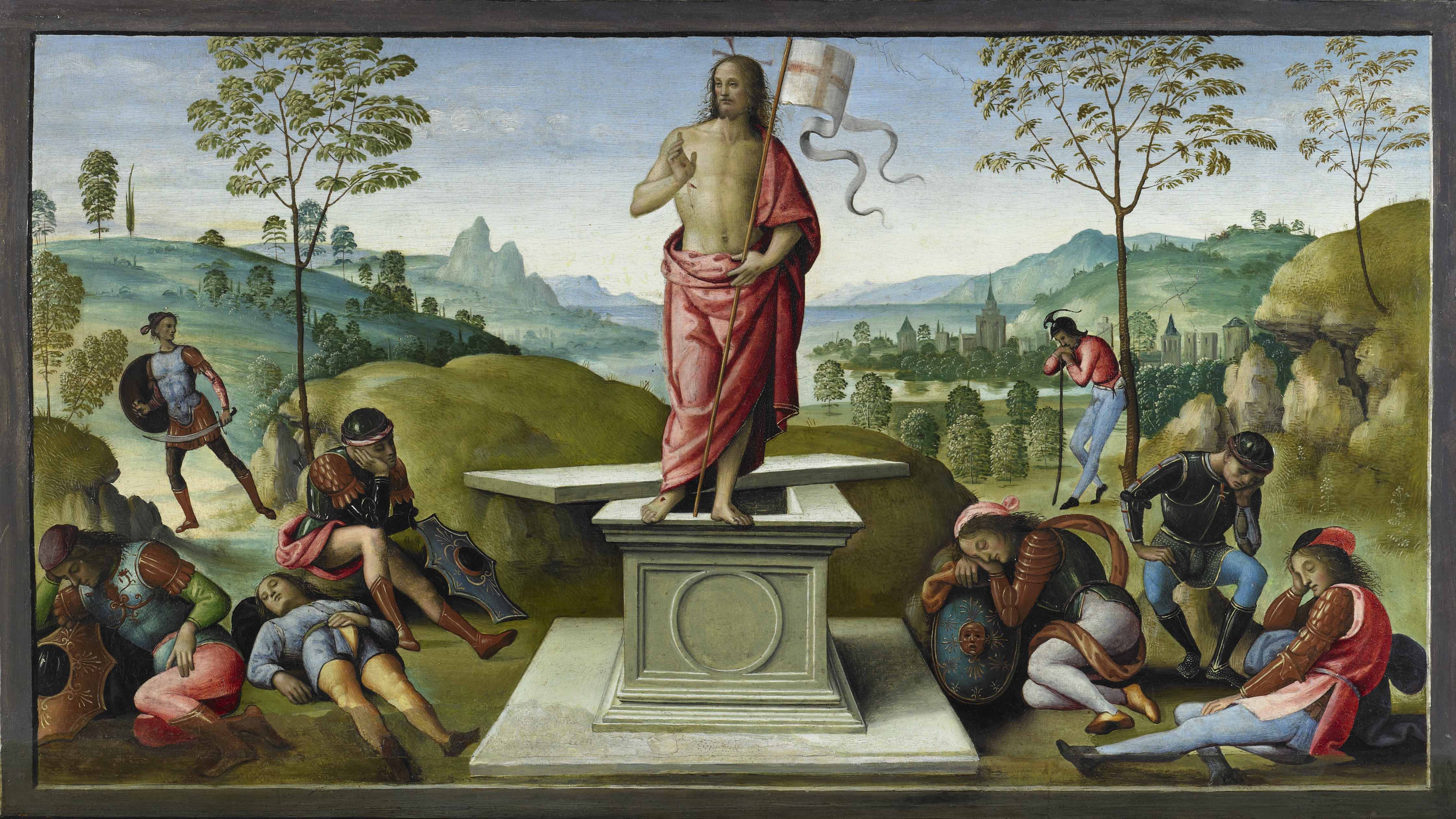 Perugino, La Resurrezione, polittico di San Pietro, (1496-1500) Musée des Beaux Arts, Rouen C.Lancien C.Loisel Musées de la Ville de Rouen
